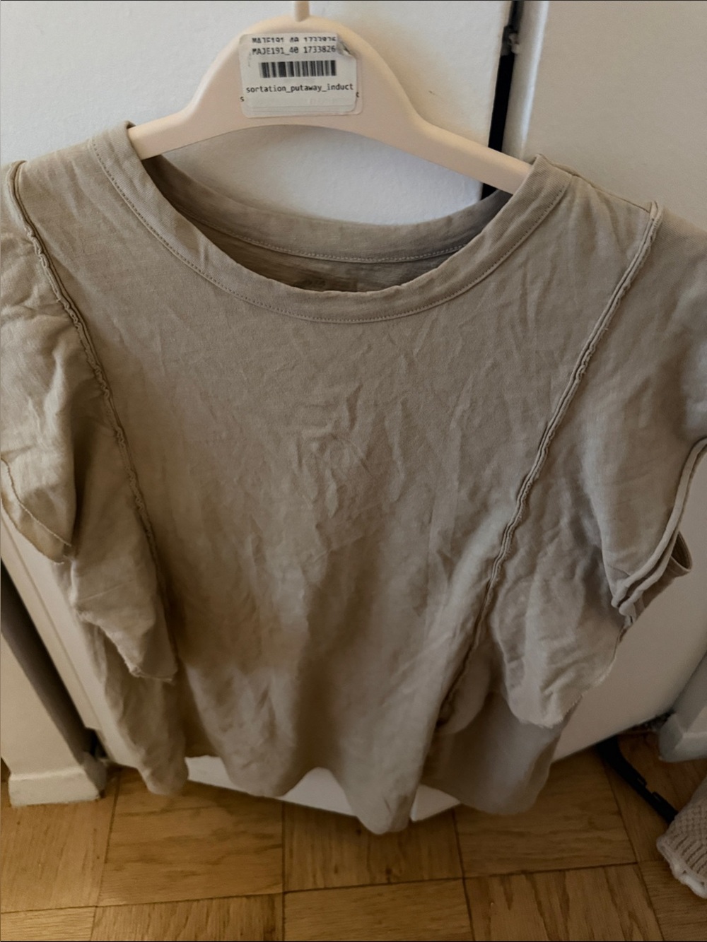 Aerie Short Sleeve Ruffle Muscle Tee
